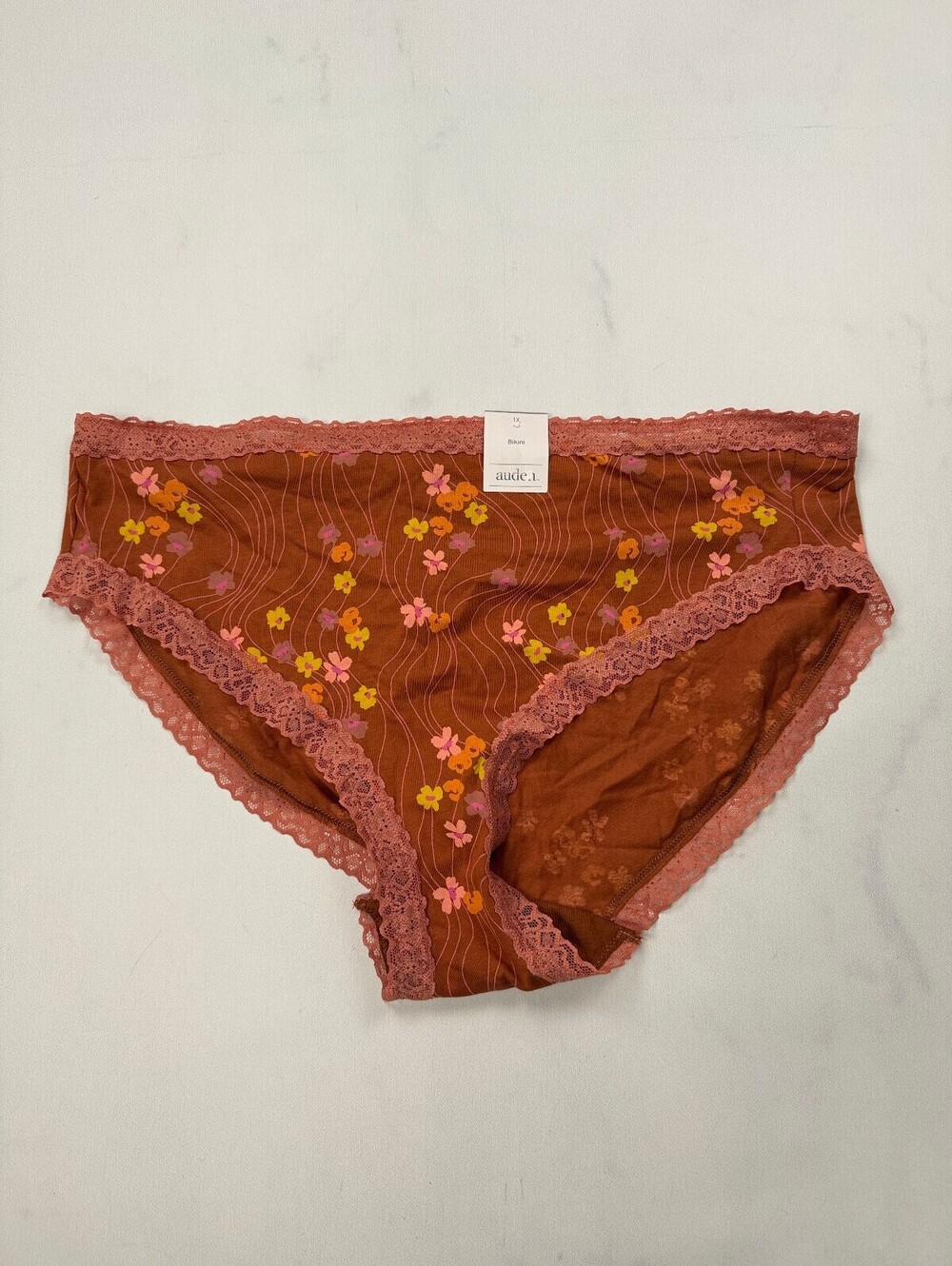 Auden Floral Hipster Rust Vintage Printed - Womens 1X